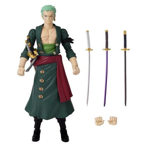 BANDAI NAMCO One Piece Anime Heroes Roronoa Zoro Action Figure